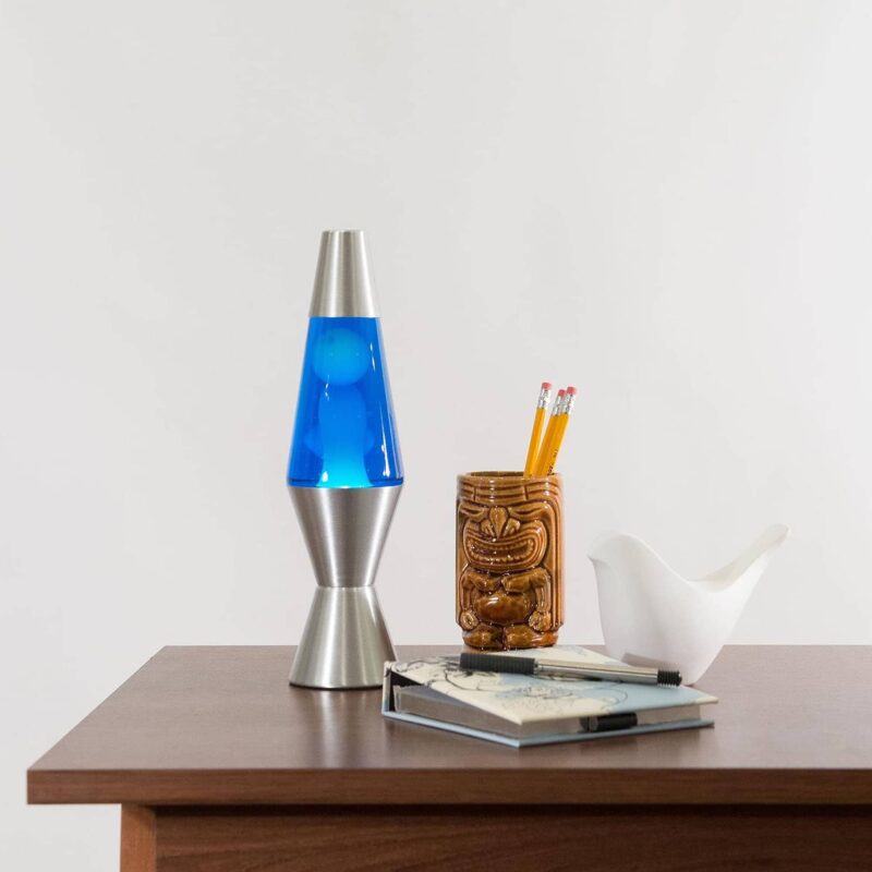 11.5″ LAVA Lamp – White/Blue/Silver - US 3489