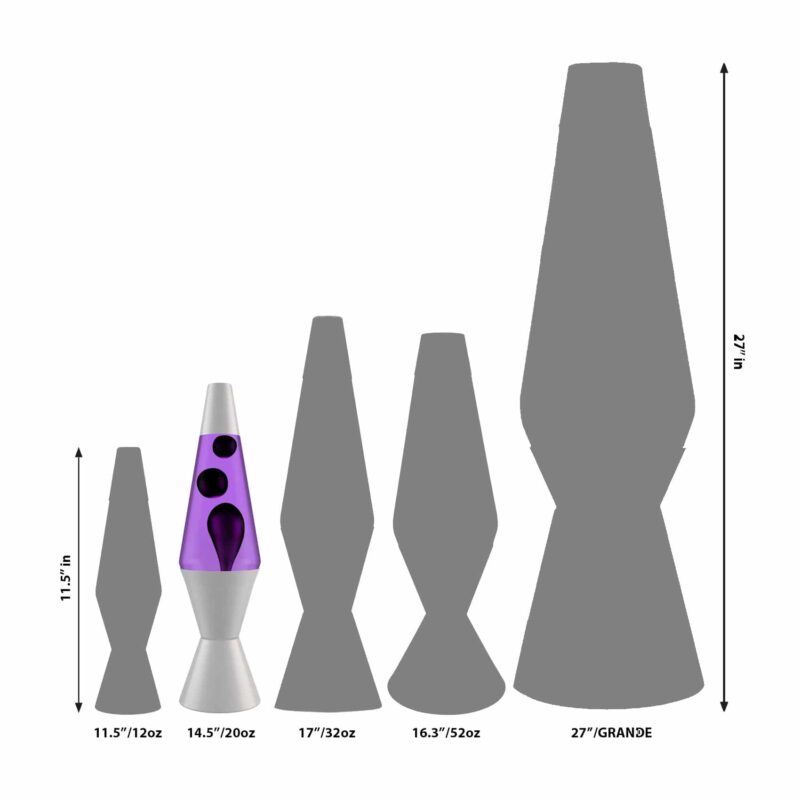 14.5’’ LAVA Lamp – Black & Purple - US 5435