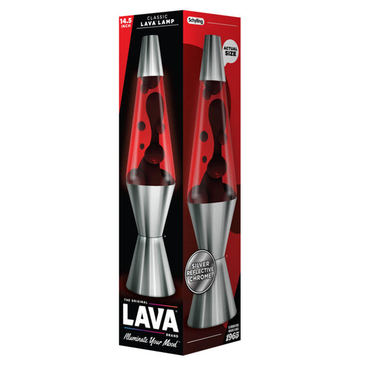 14.5″ Lava Lamp Chrome Plated Crimson - US 1534
