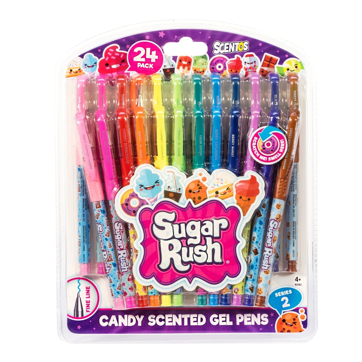24 Sugar Rush Gel Pens – Scented - US 1563
