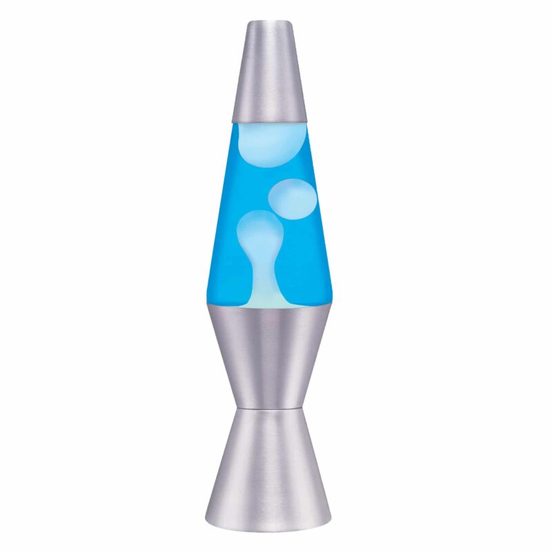 11.5″ LAVA Lamp – White/Blue/Silver - US 3489