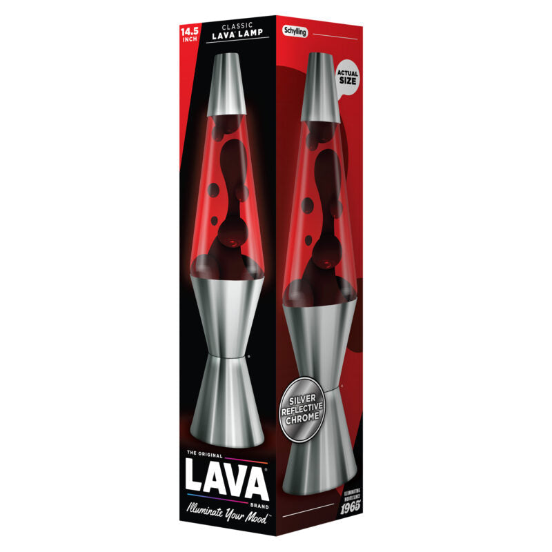 14.5″ Lava Lamp Chrome Plated Crimson - US 1534