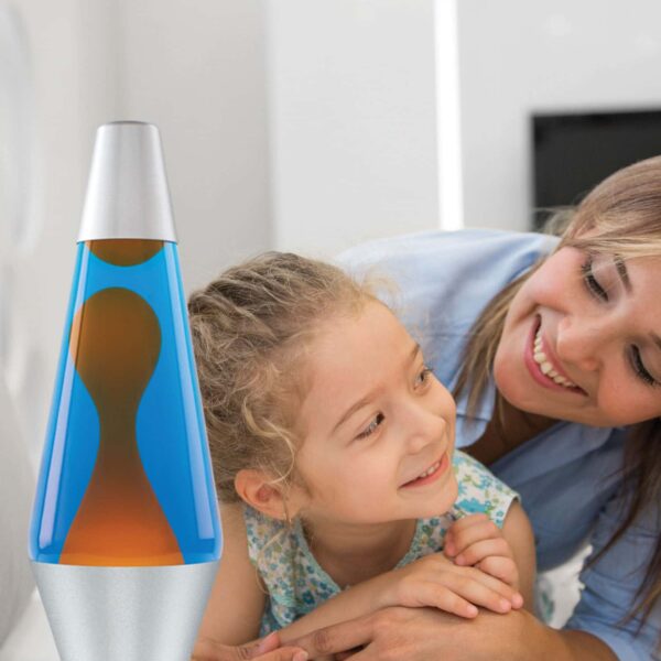 14.5” LAVA Lamp – Orange/Blue/Silver - US 7432