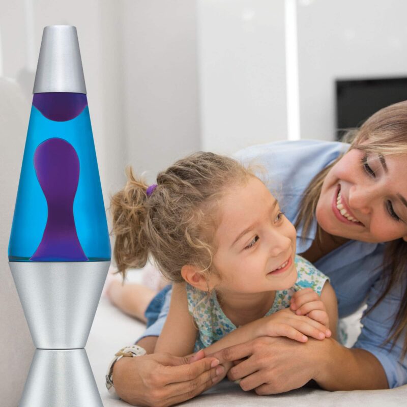 14.5″ LAVA Lamp – Purple/Blue/Silver - US 1980
