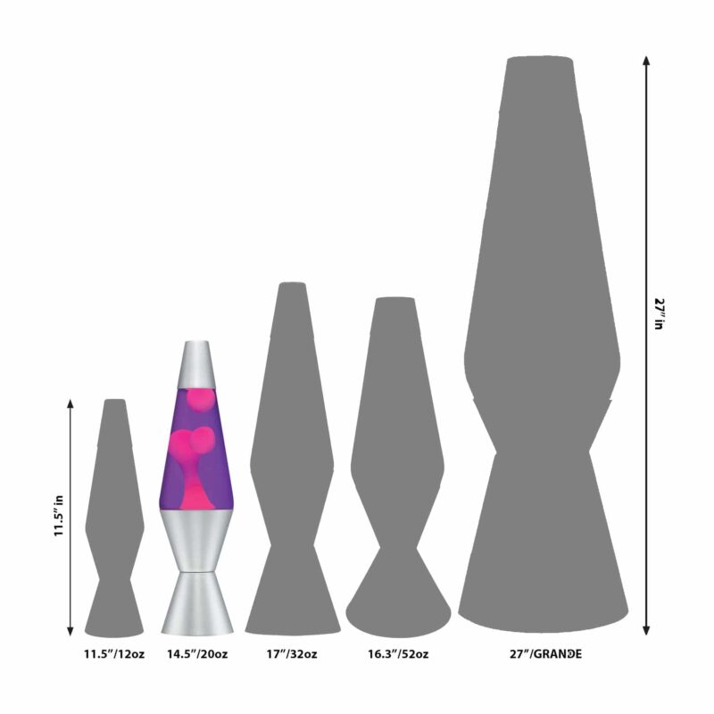14.5” LAVA Lamp – Pink/Purple/Silver - US 7318