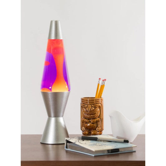 14.5” LAVA Lamp – Yellow/Purple/Silver - US 3076