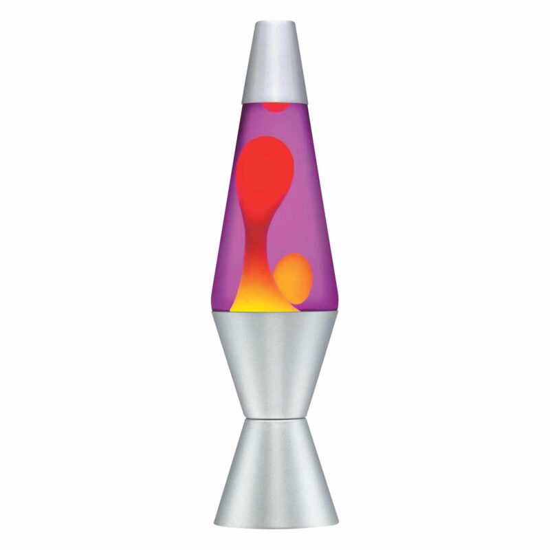 14.5” LAVA Lamp – Yellow/Purple/Silver - US 3076