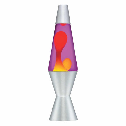 14.5” LAVA Lamp – Yellow/Purple/Silver - US 3076