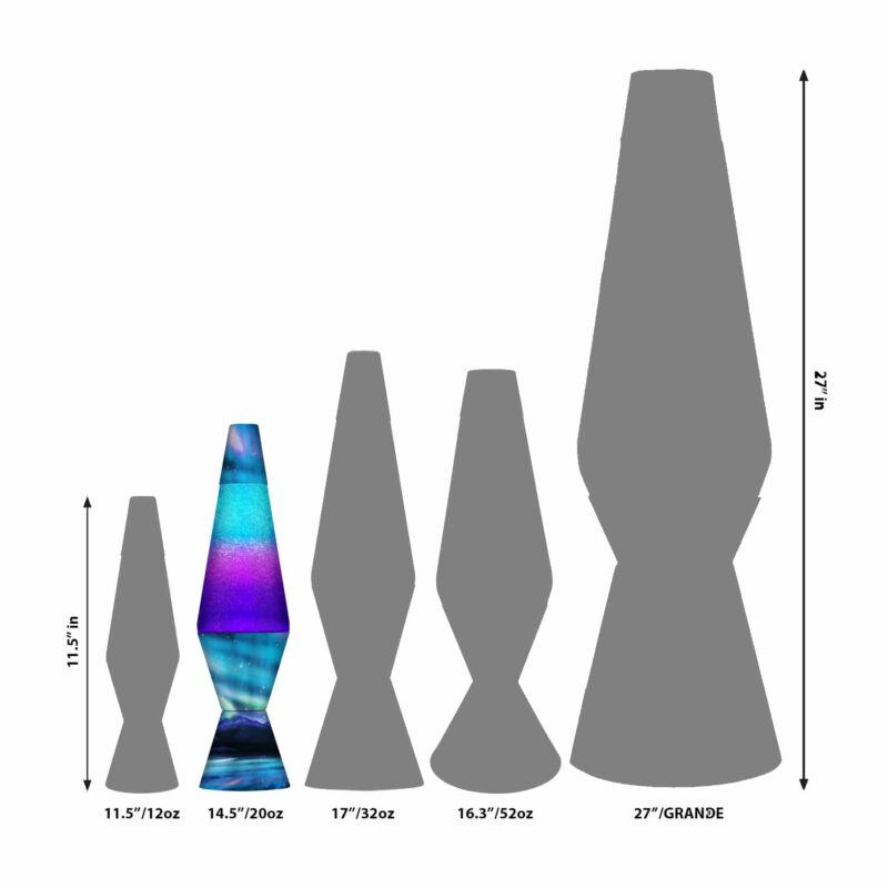 14.5″ LAVA Lamp Colormax Northern Lights – Glitter - US 4097