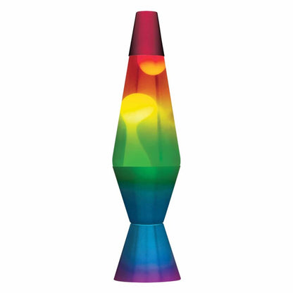 14.5” LAVA Lamp Rainbow – White/Clear/Tricolor - US 3787