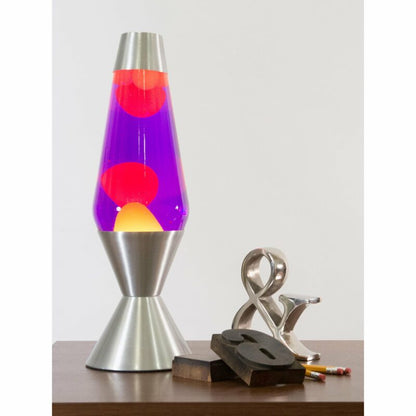 16.3″ LAVA Lamp – Yellow/Purple/Silver - US 5306